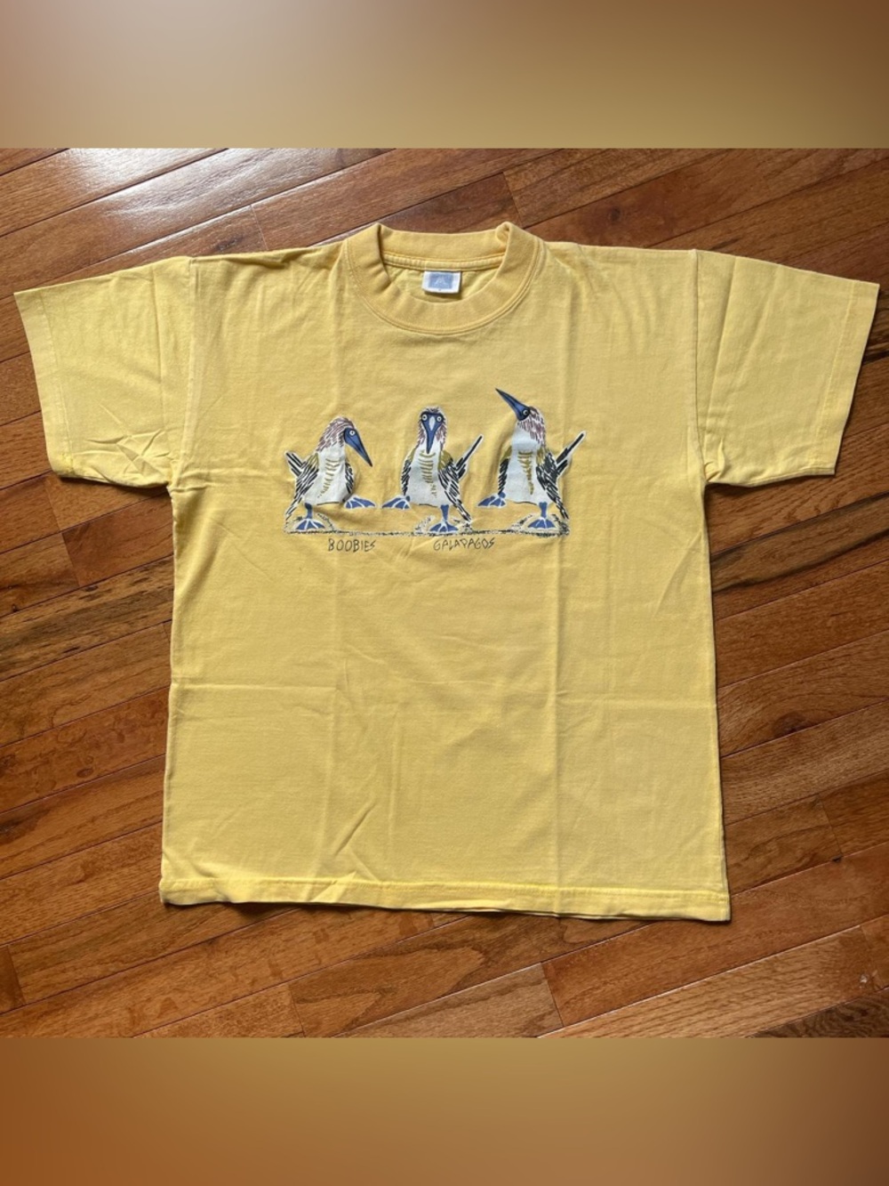 Yellow Boobies Galapagos Graphic Tee